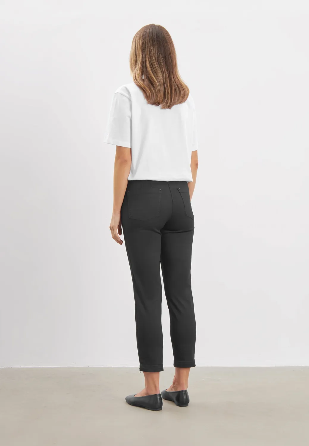 Laurie Piper Regular CL 100769 damesbroek Black katoen