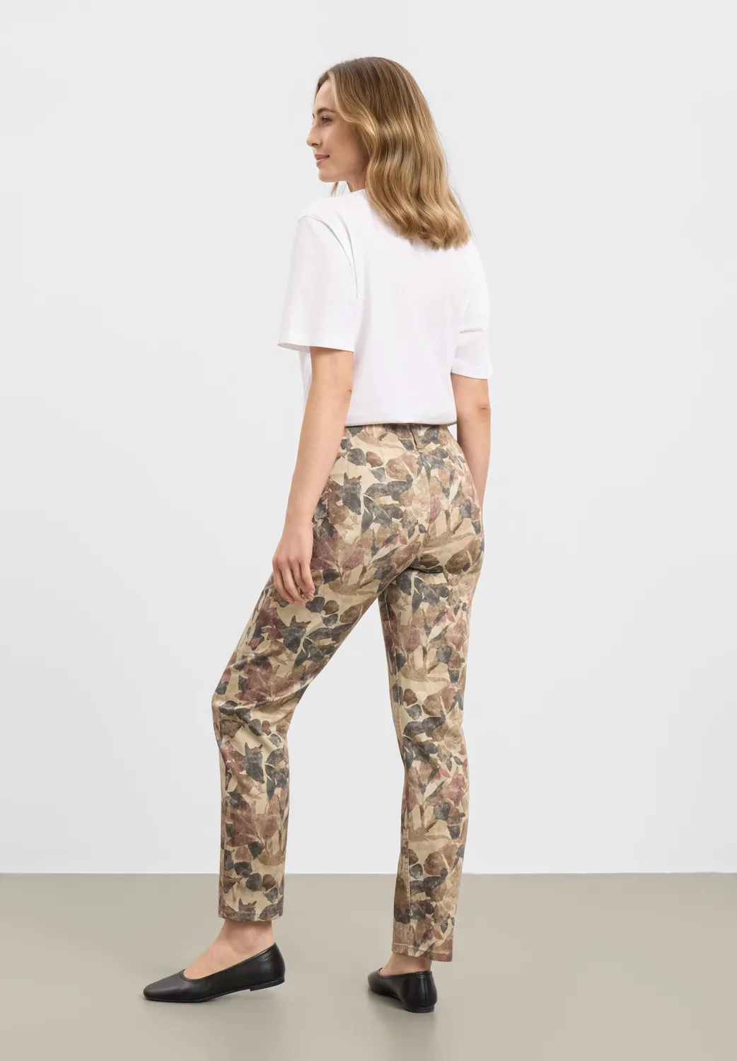 Laurie Kelly Regular SL broek plum botany print 75 cm