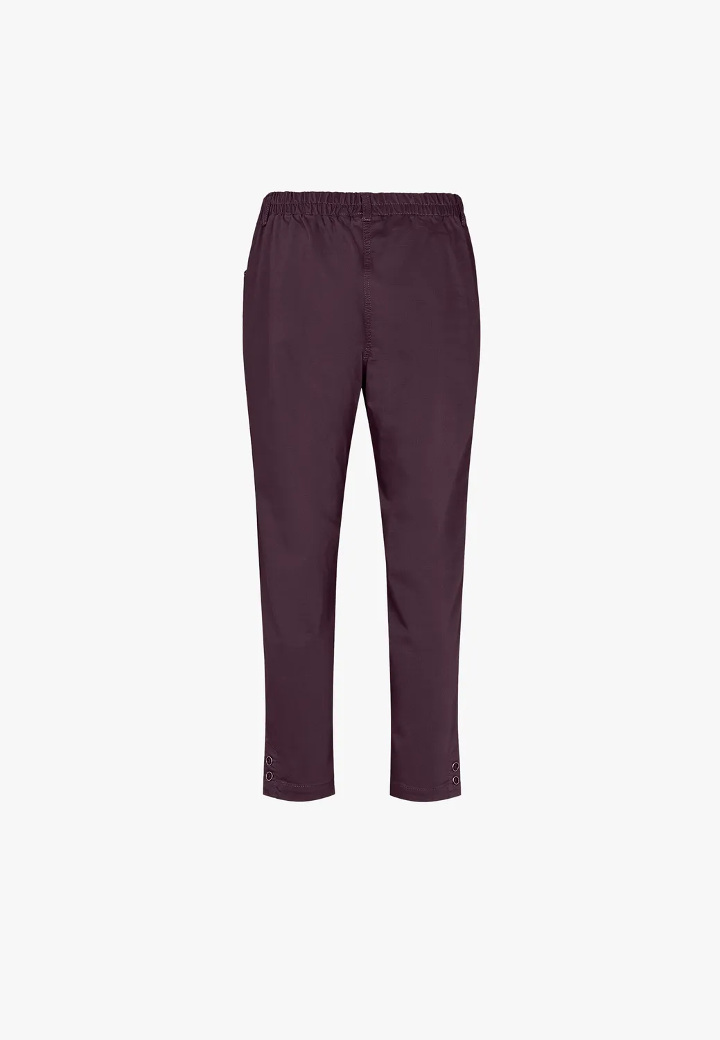 Laurie Ellie Relaxed SL damesbroek Dark Plum 69 cm