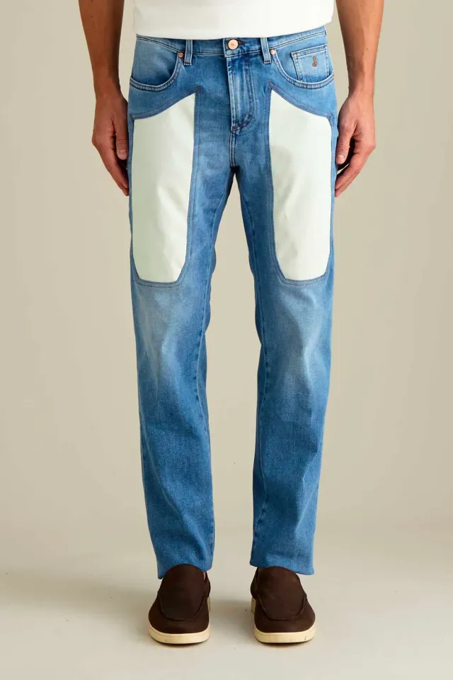 Jeckerson John Slim Fit Jeans Lichtblauw Alcantara