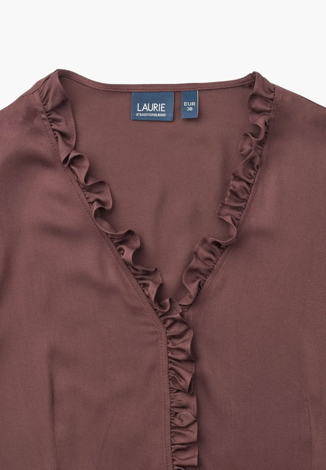Laurie Naja SS blouse donkerpaars viscose
