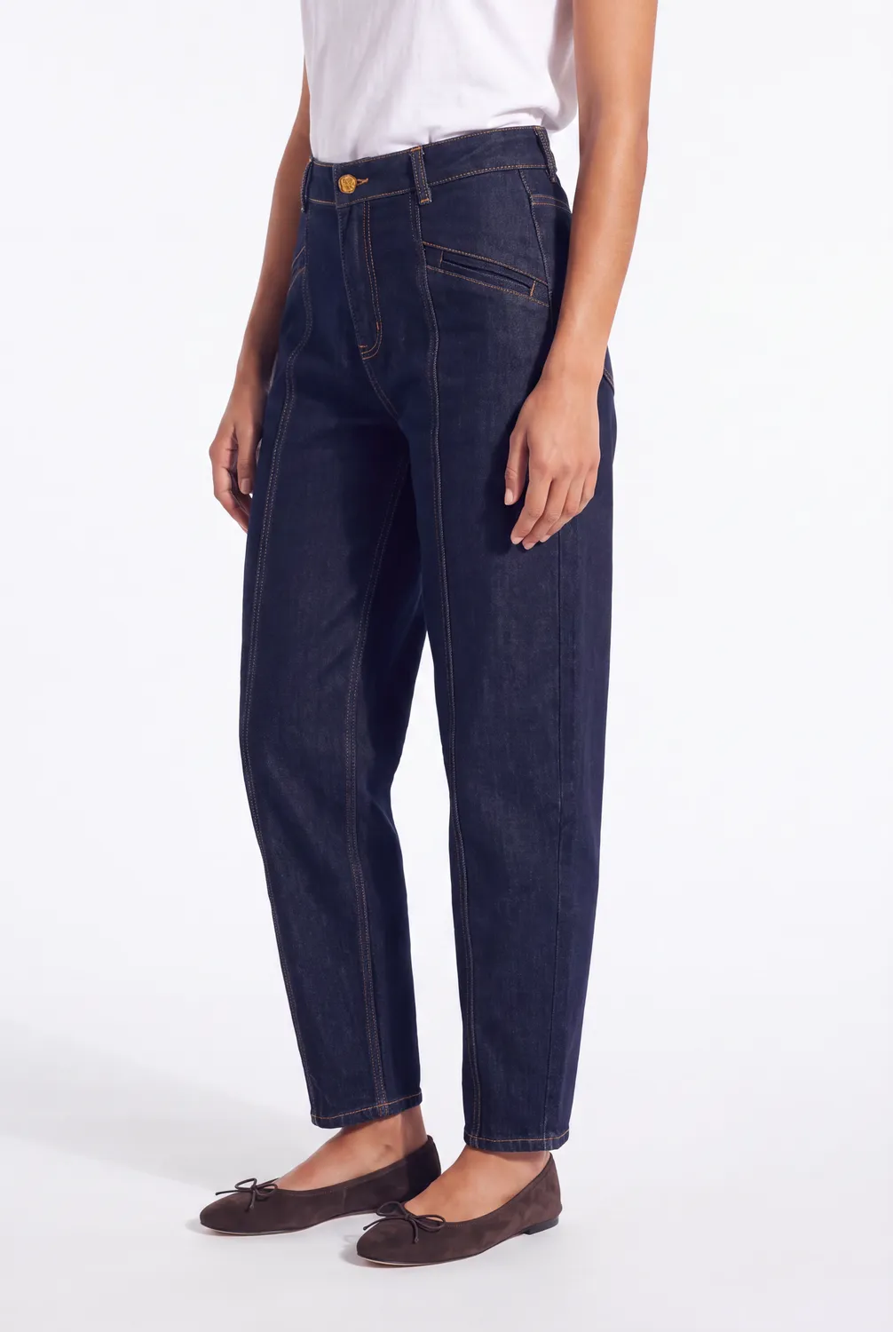 Florez Oxi barrel jeans rins blue barrel-fit