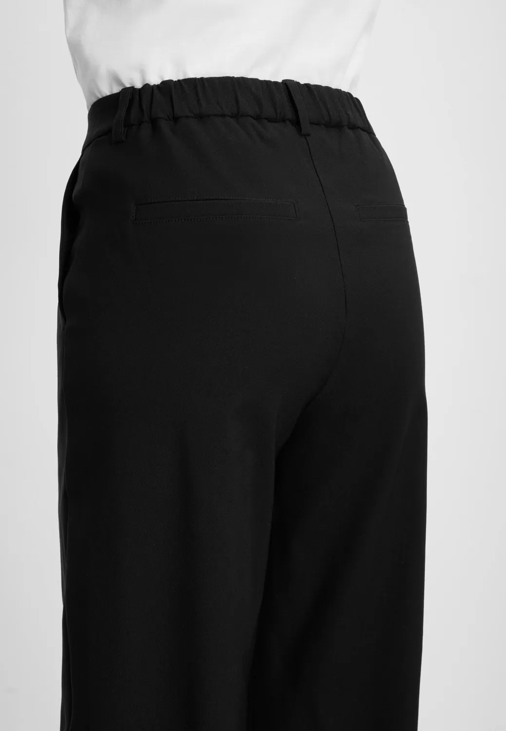 Laurie Alice Loose broek zwart stretch