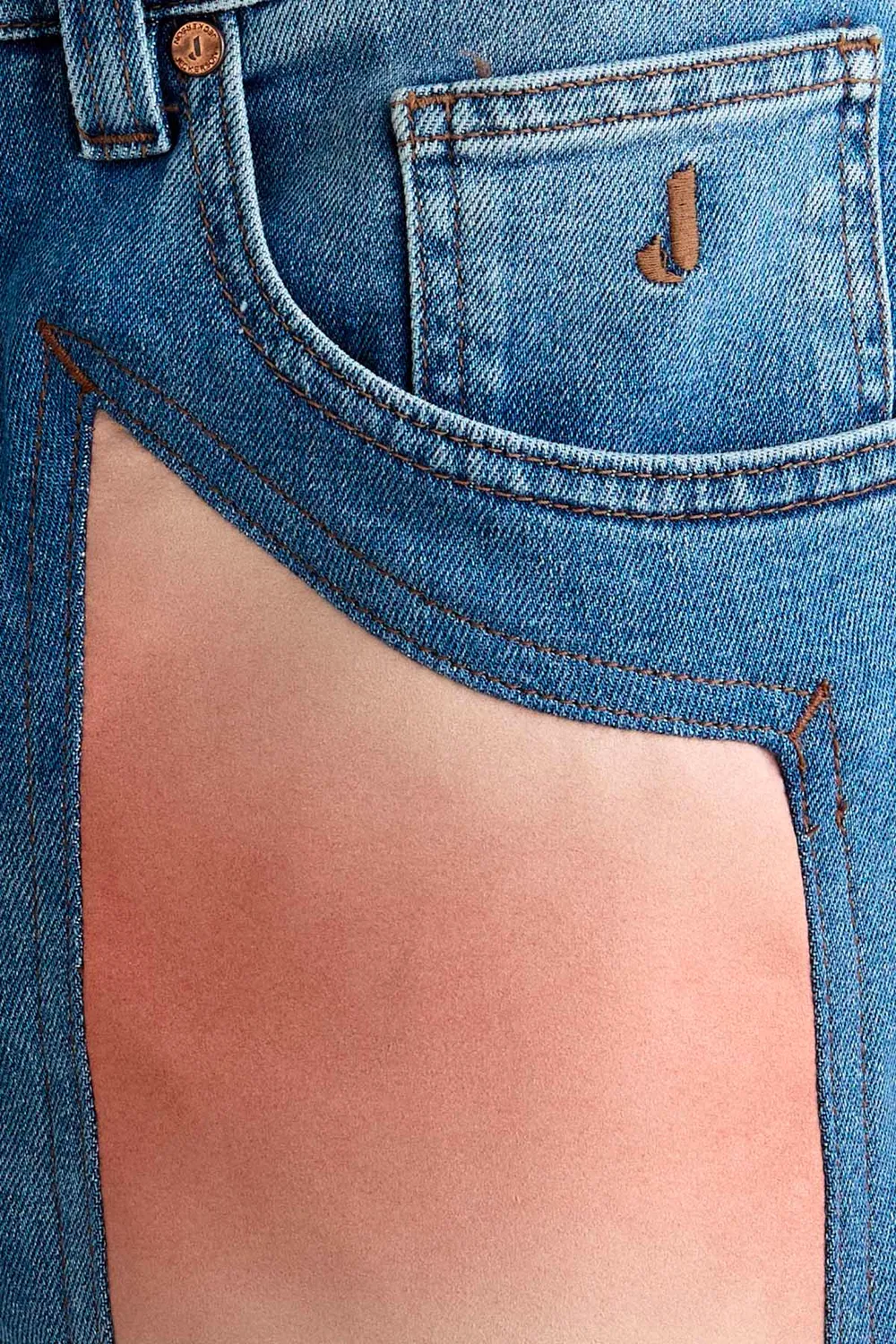 Jeckerson Anniversary Slim Fit Jeans Panama Blauw Alcantara