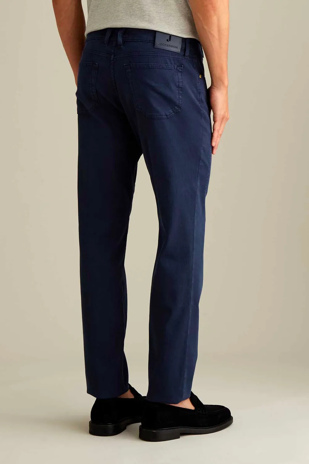 Jeckerson John Toppa broek blauw katoen slim fit