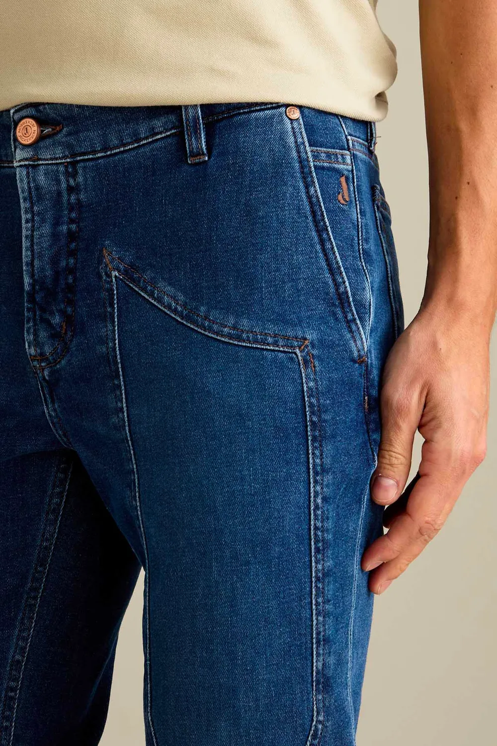 Jeckerson Jevon Slim Fit Jeans Donkerblauw