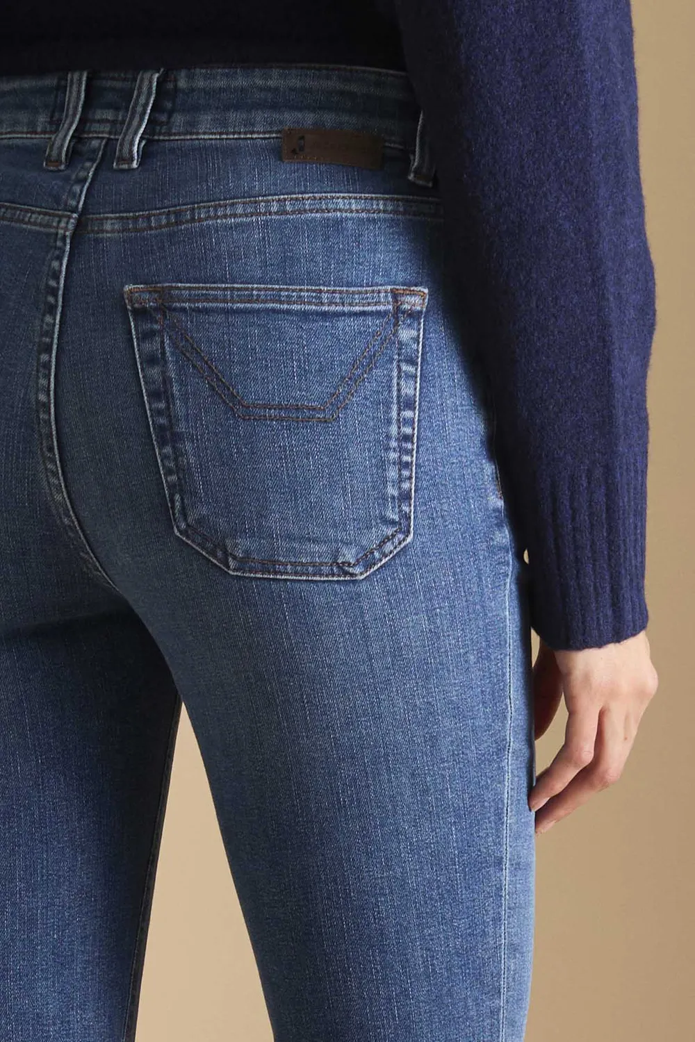 Jeckerson Juliette skinny jeans medio blauw comfort