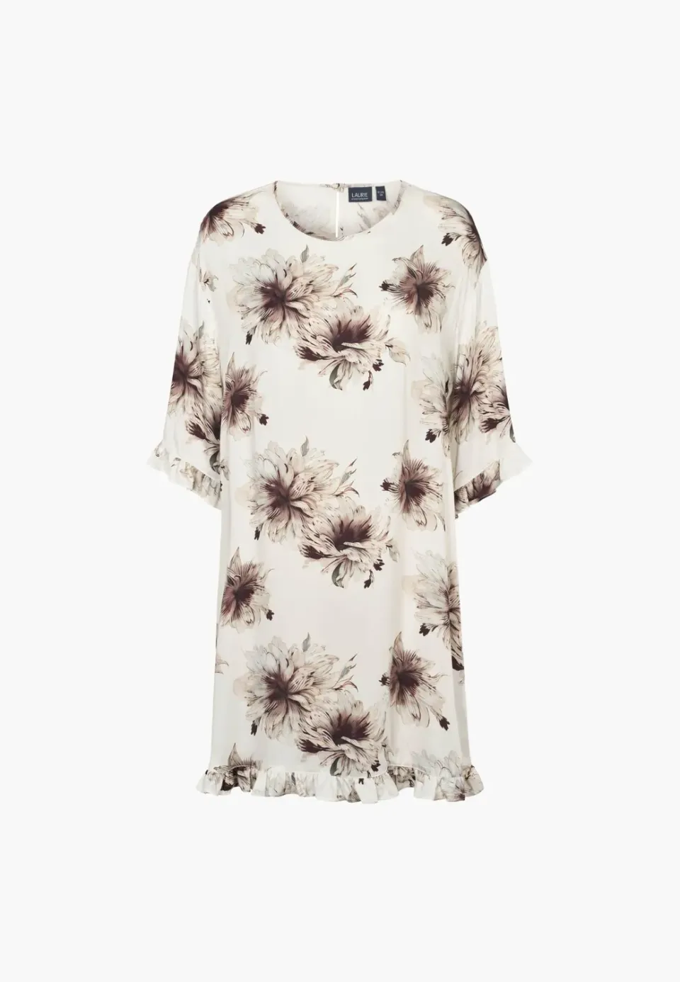Laurie Nova Dress jurk Bloom Plum ruches viscose