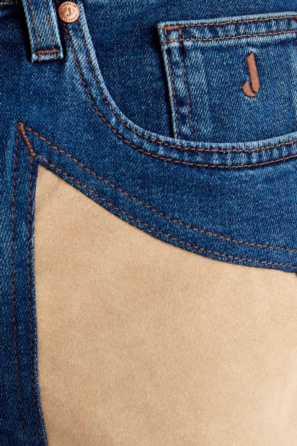 Jeckerson James skinny jeans donkerblauw Alcantara