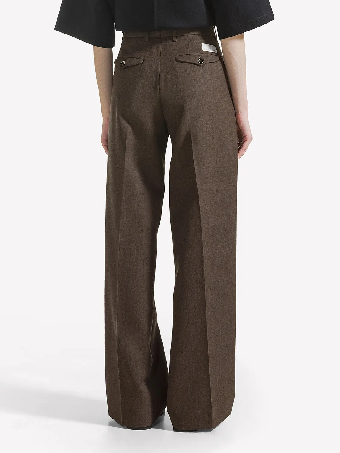 Nine In The Morning Fiamma chino dames legno wol