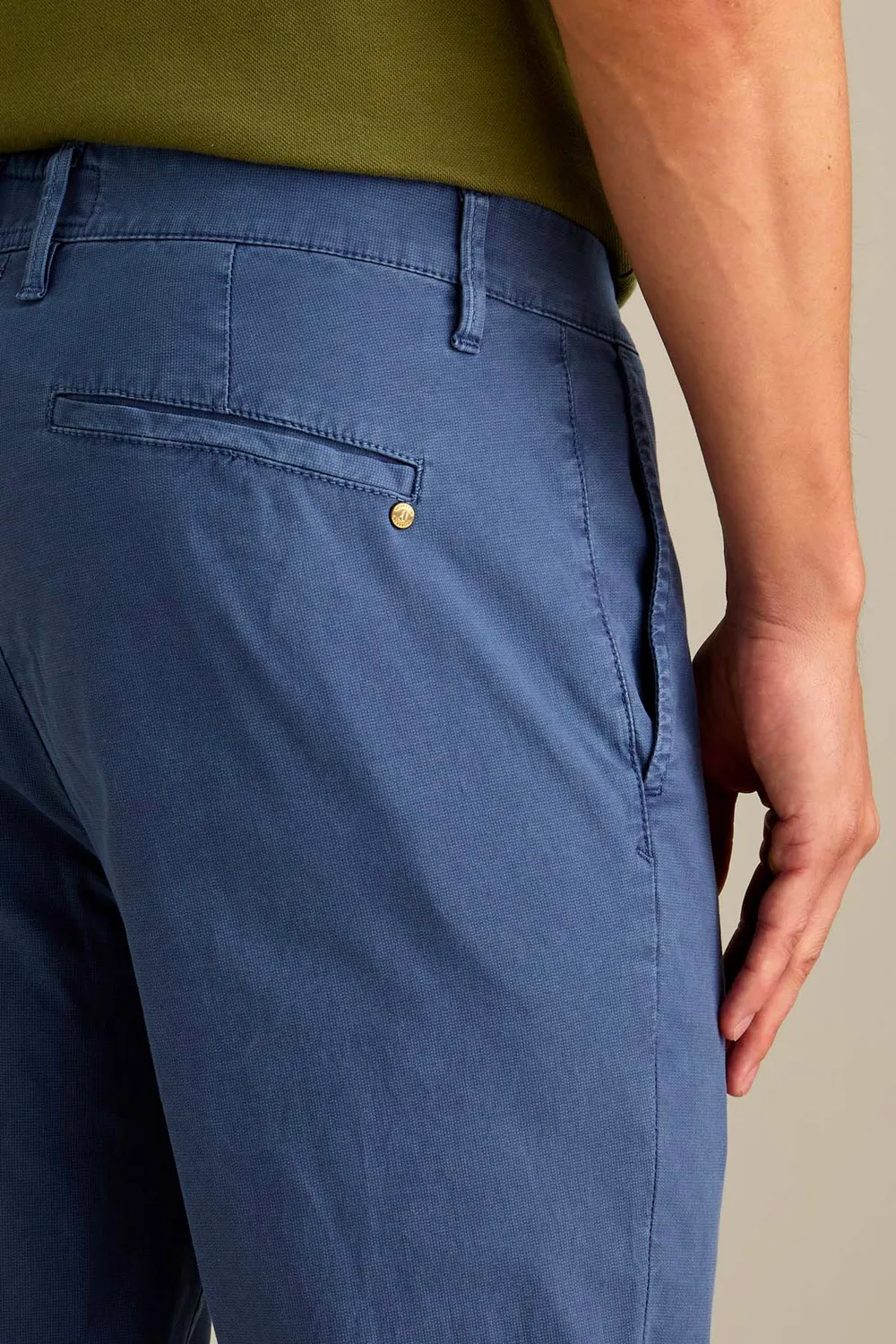 Jeckerson Jack slim fit chino blauw middel