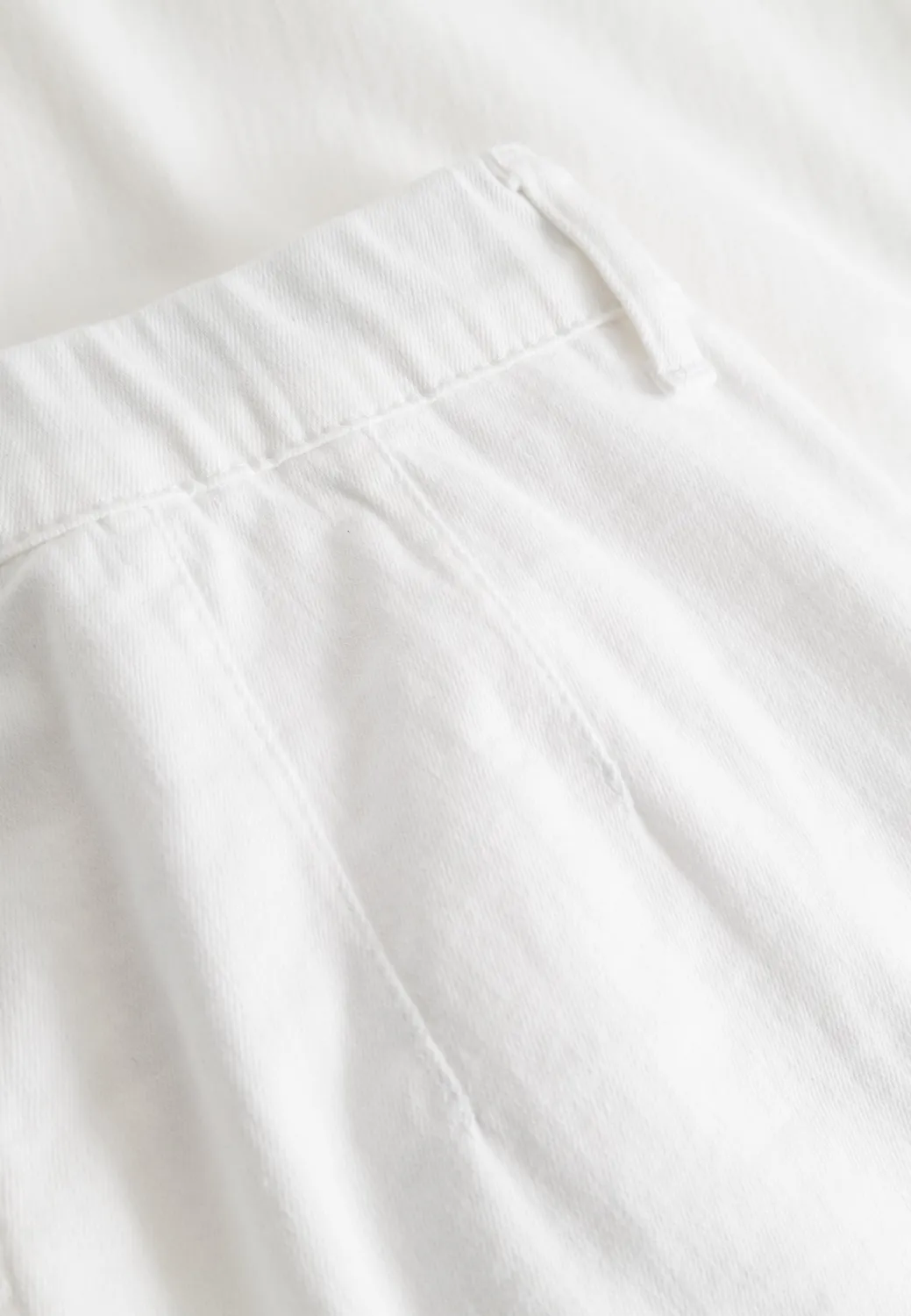 Laurie Donna Loose CL cropped broek white elastiek