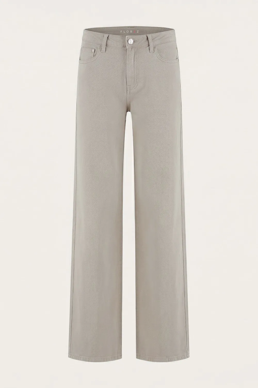 Florez Sophie Straight jeans Urban Taupe mid-waist