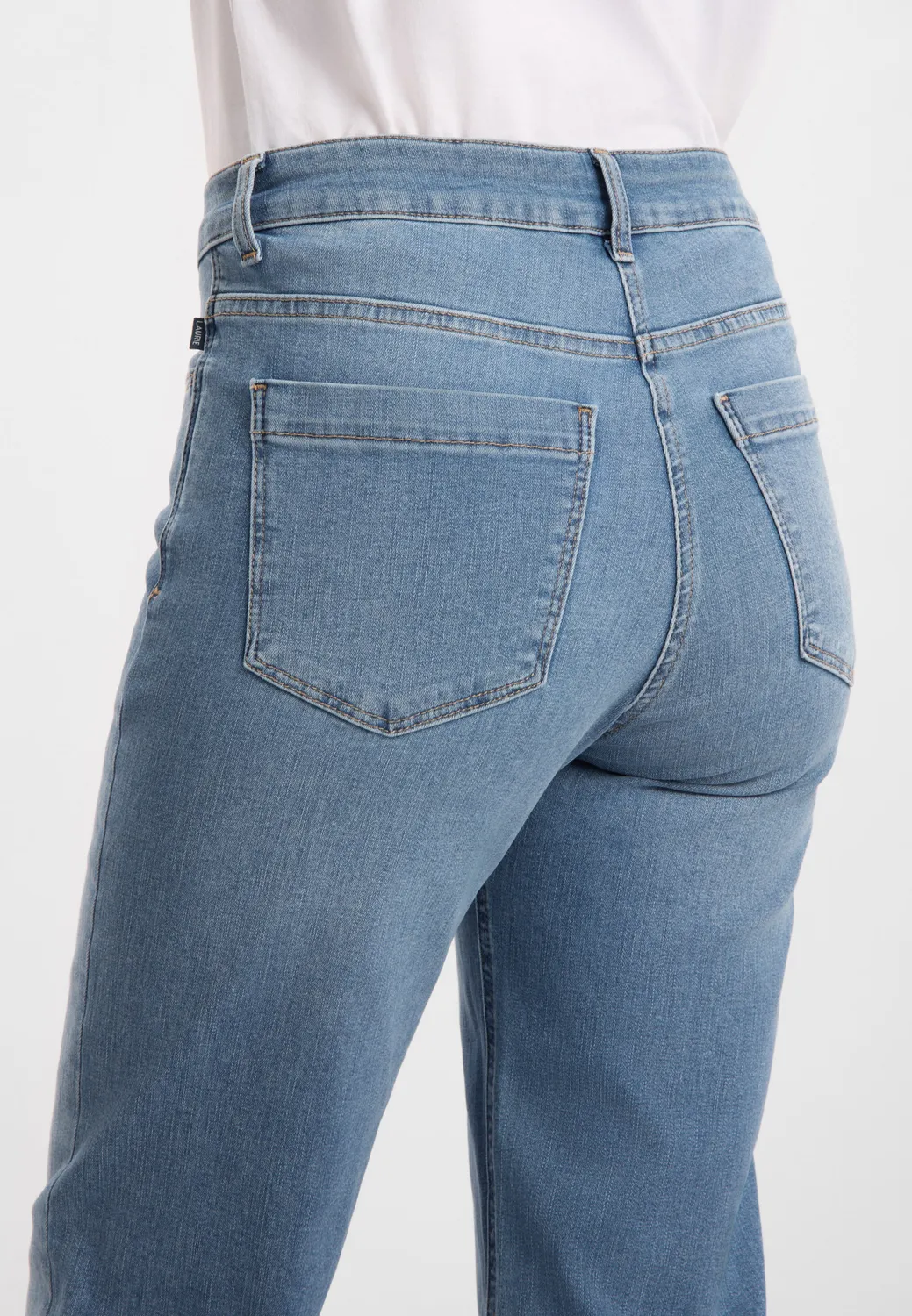 Laurie Amelia Raw Straight CL jeans Washed Blue stretch