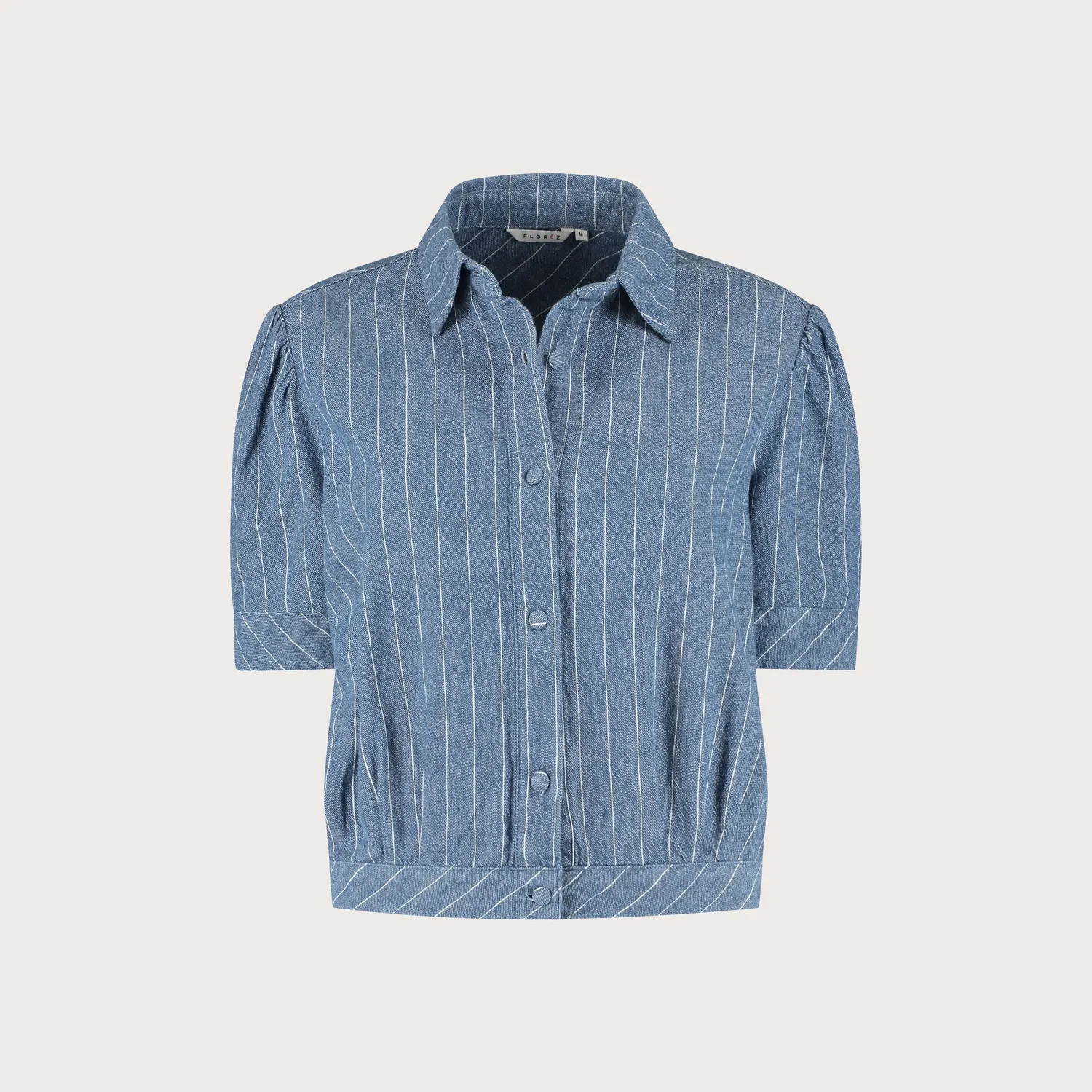 Florez Philly Blue Stripe blouse katoen-linnen