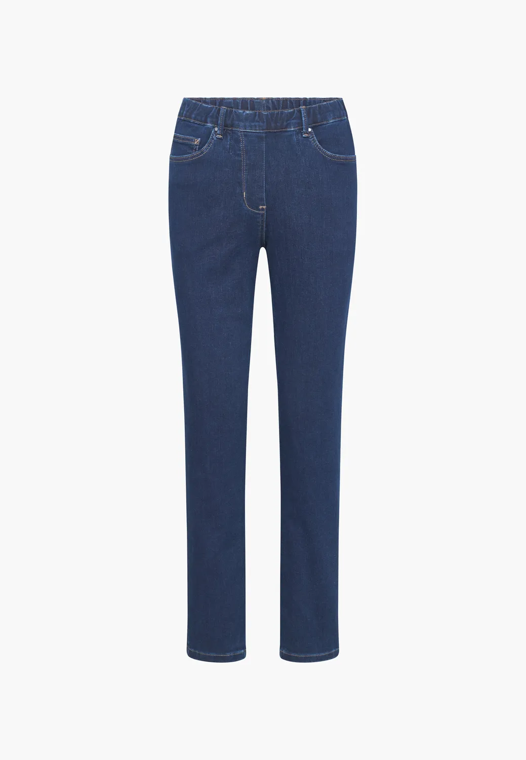 Laurie Hannah Regular XSL jeans dark blue denim kort