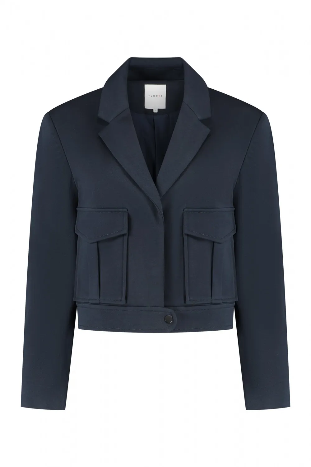 Florez Gigi jas Navy Blue met klepzakken