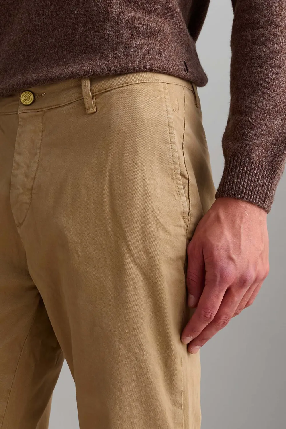 Jeckerson Jack chino slim fit hazelnootbruin katoen
