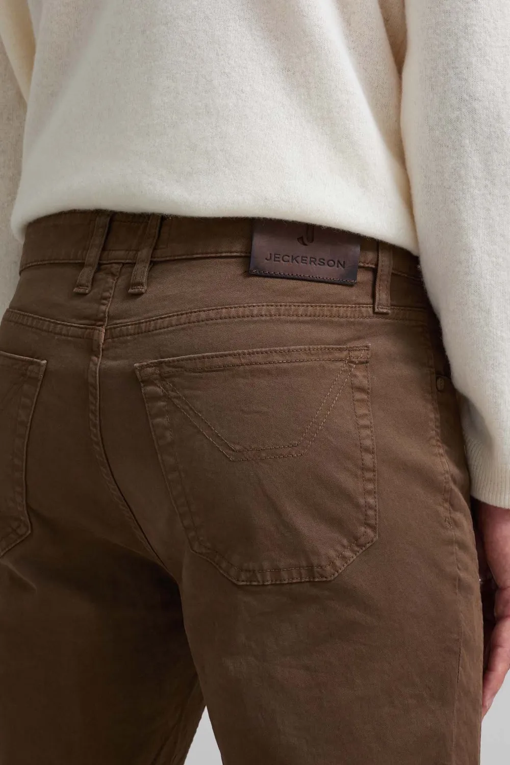 Jeckerson John slim fit broek tabak bruin
