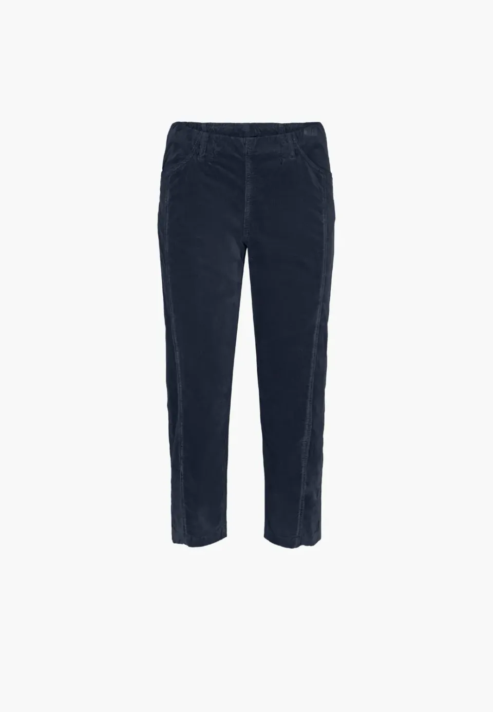 Laurie Piper Pure Regular CL fluwelen broek navy cropped