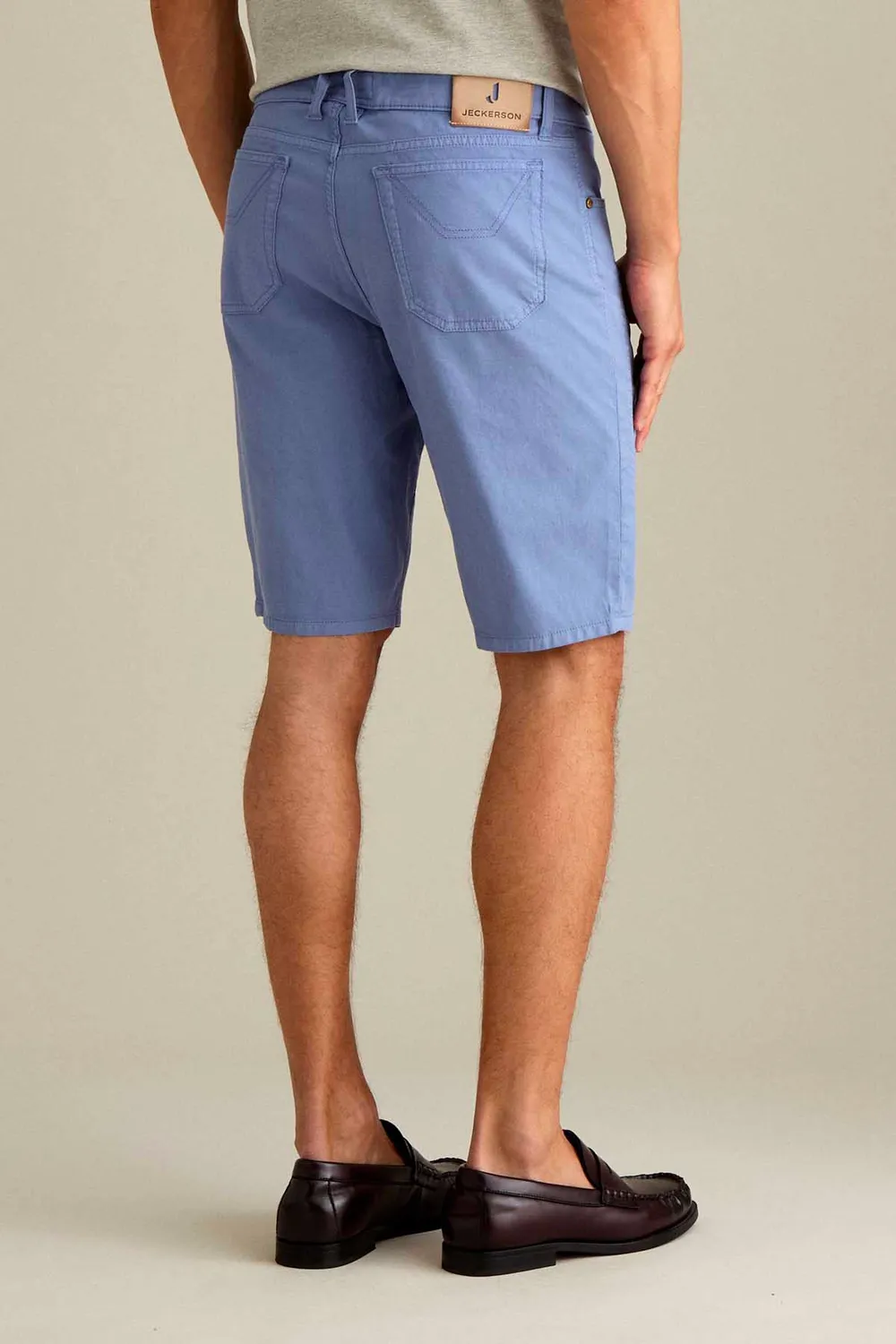 Jeckerson Jayden Toppa bermuda lichtblauw slim fit