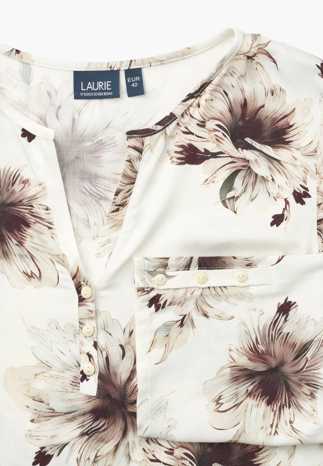 Laurie Ritz Tunic 3/4 tuniek bloom plum print viscose