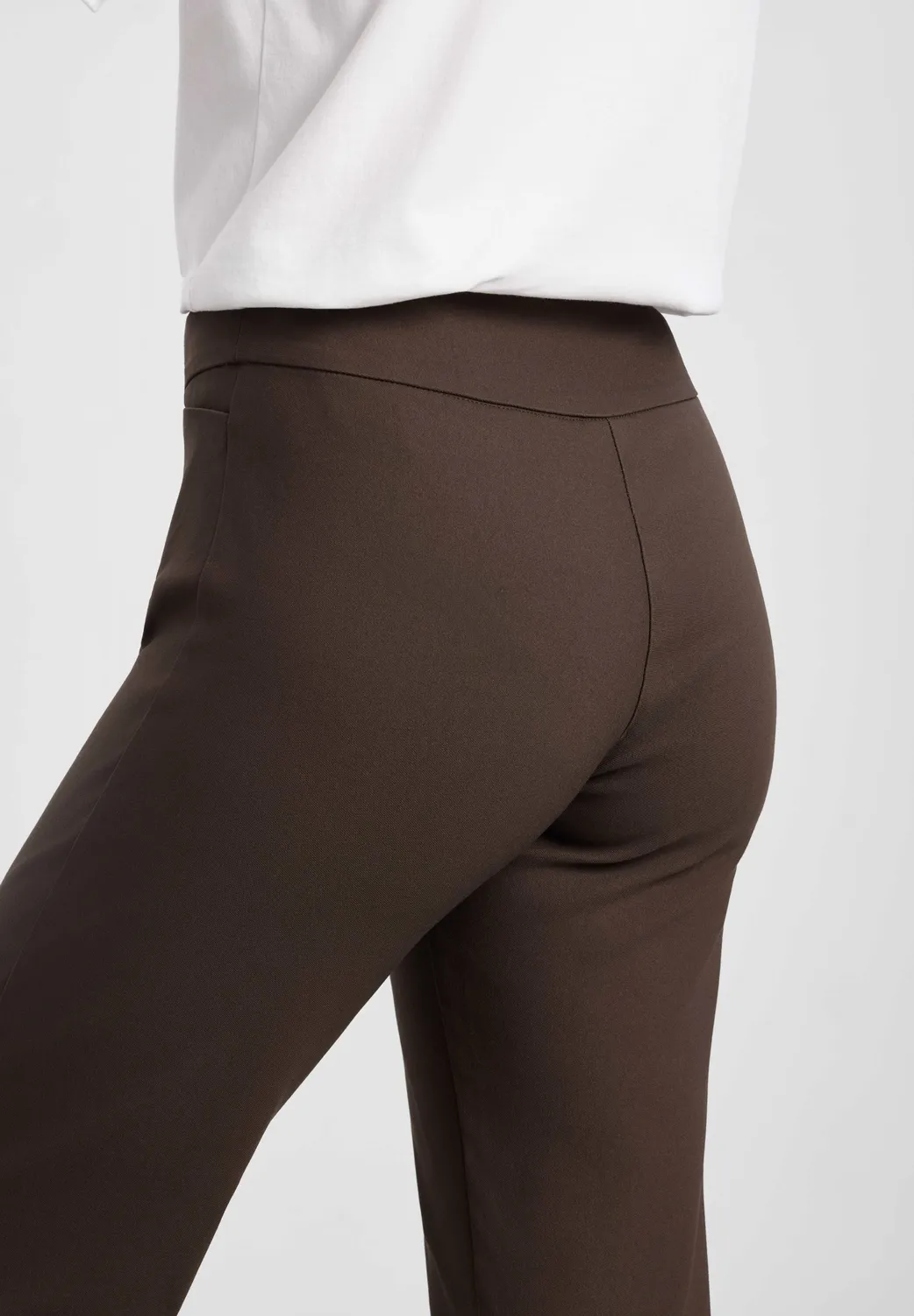Laurie Thea Straight SL pantalon brown korte maat