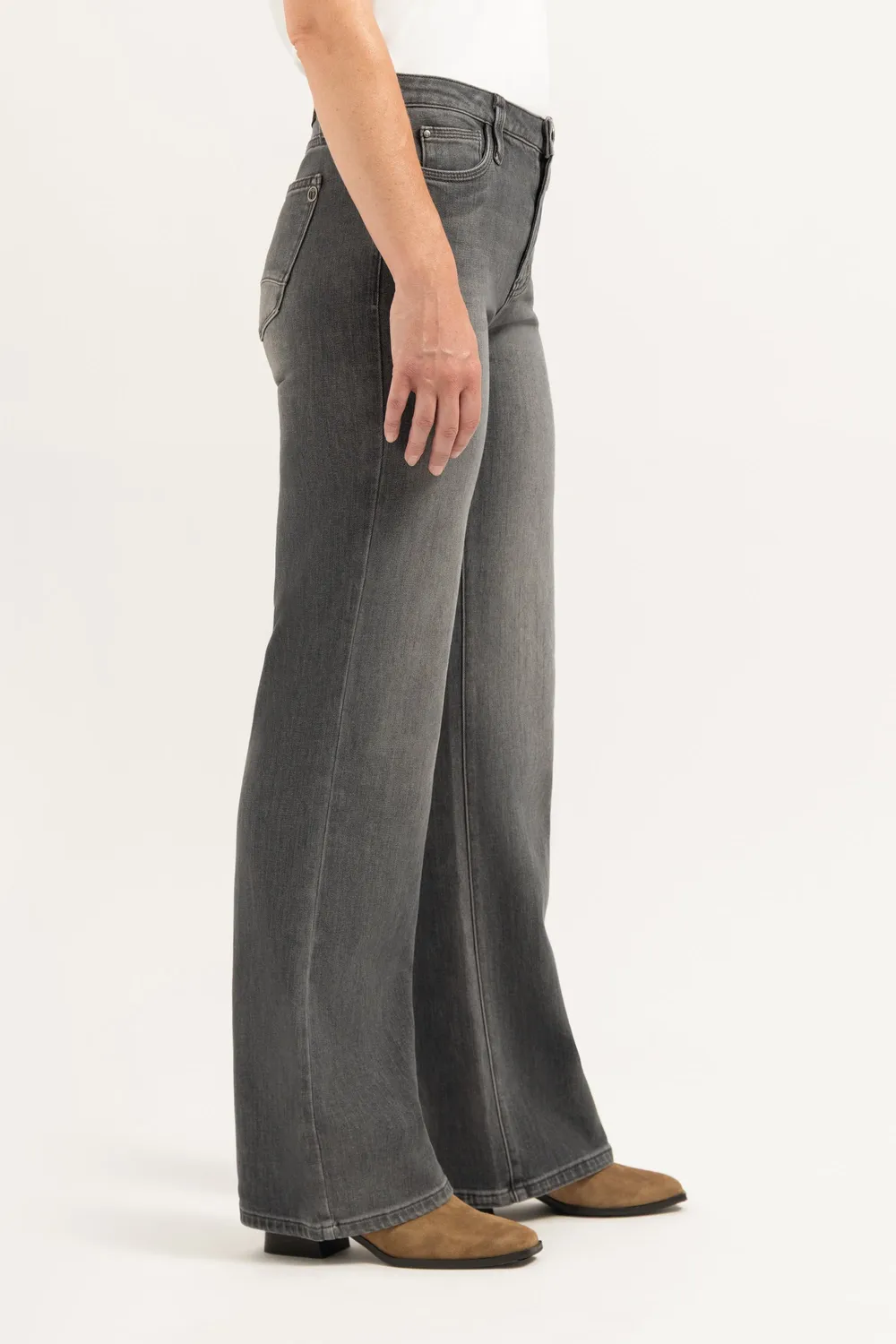 Florez Sophie straight jeans irish grey dames