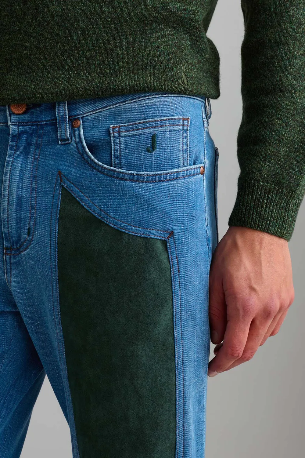 Jeckerson John Toppa Alcantara jeans slim fit lichtblauw