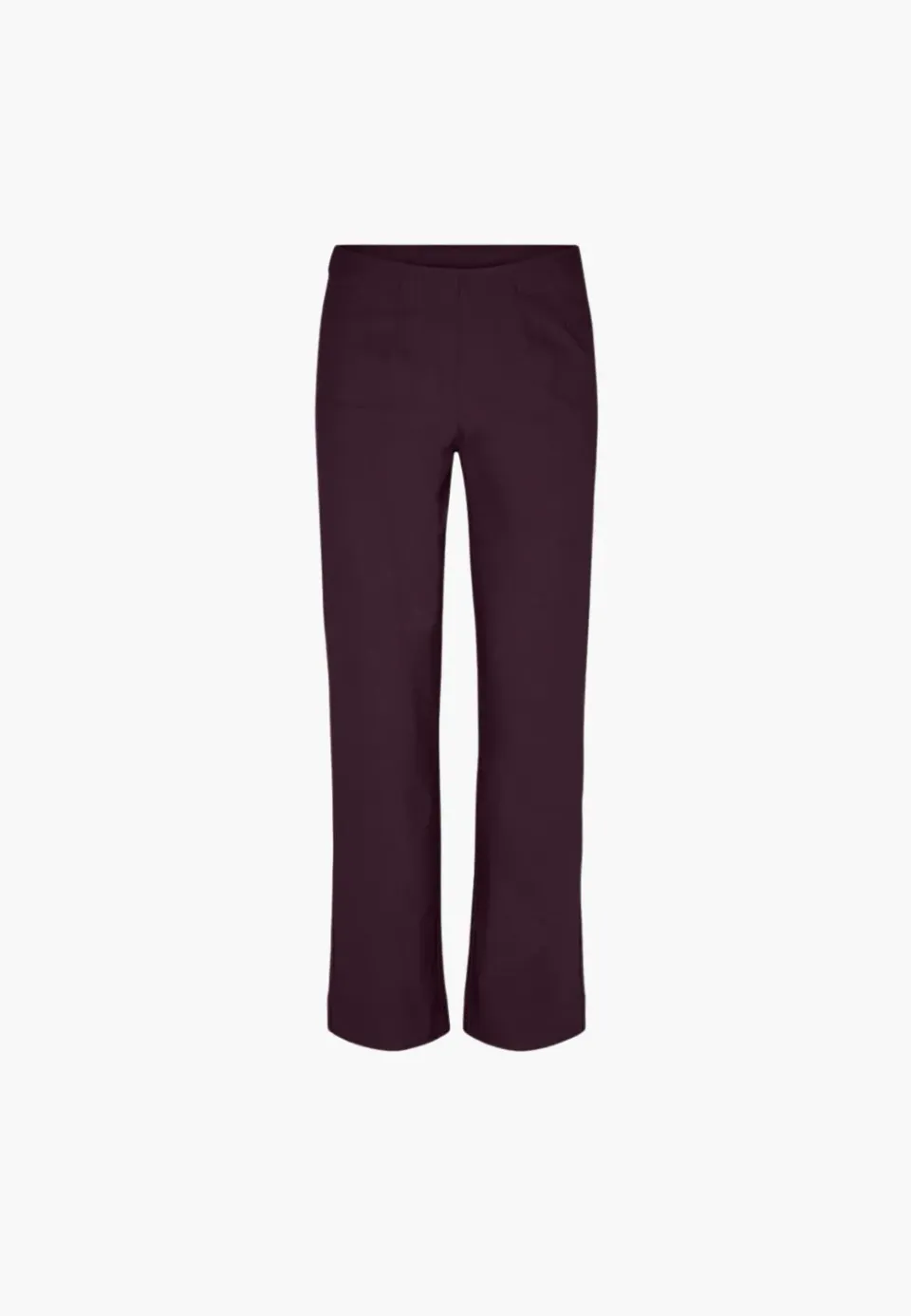 Laurie Bella Straight ML broek dark plum recht