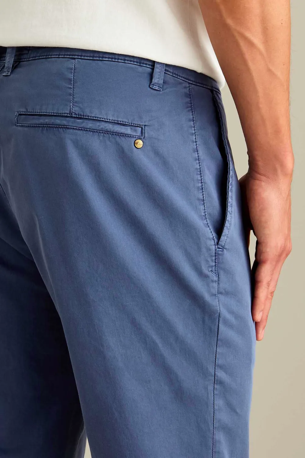 Jeckerson Jack slim fit chino blauw medio