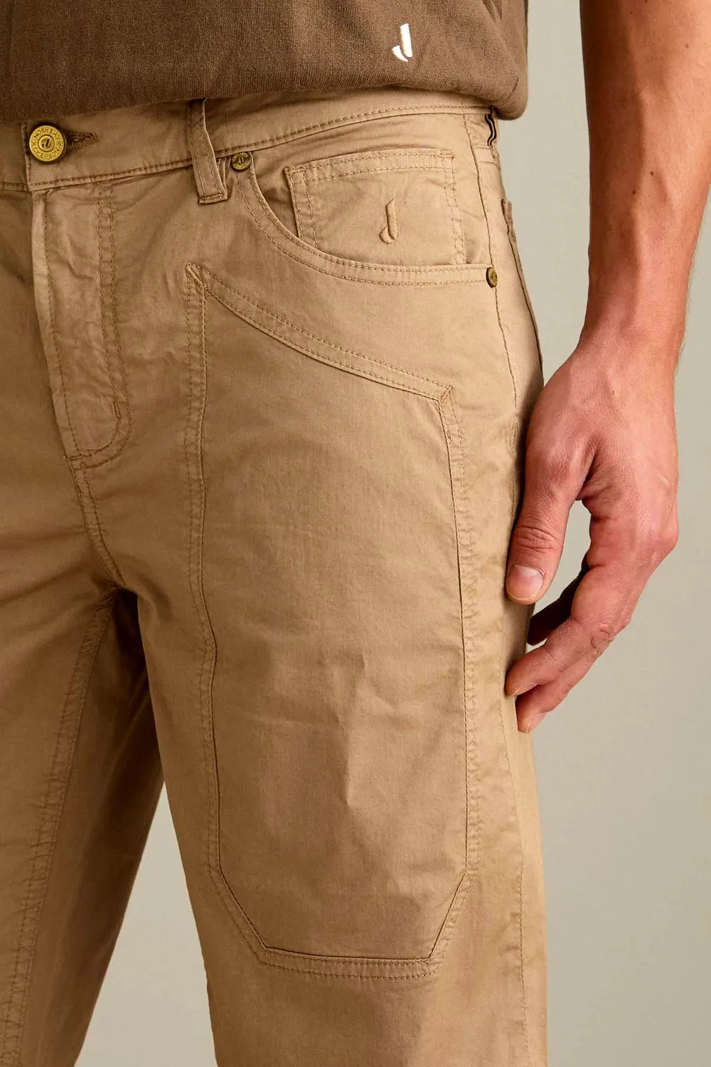 Jeckerson Jayden bermuda slim fit beige cemento