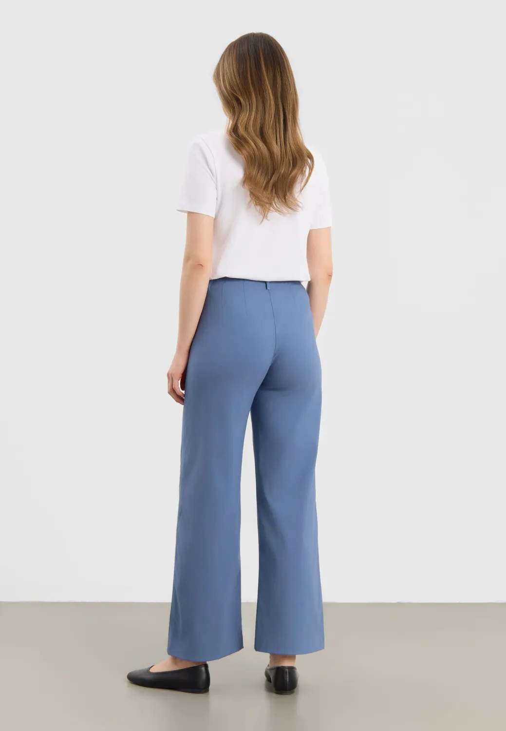 Laurie Donna Loose SL 101134 damesbroek blauw korte lengte