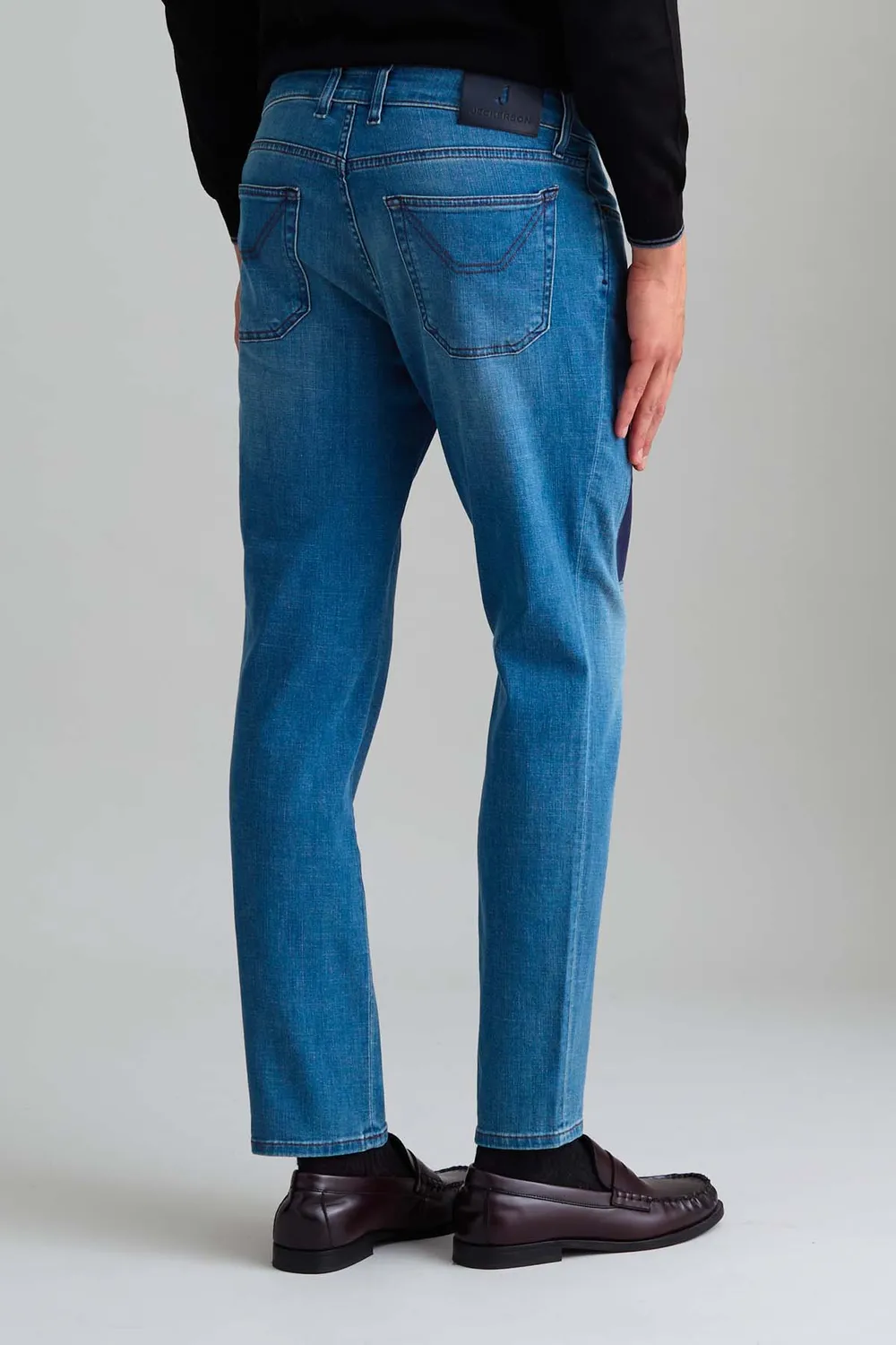 Jeckerson James skinny jeans lichtblauw alcantara