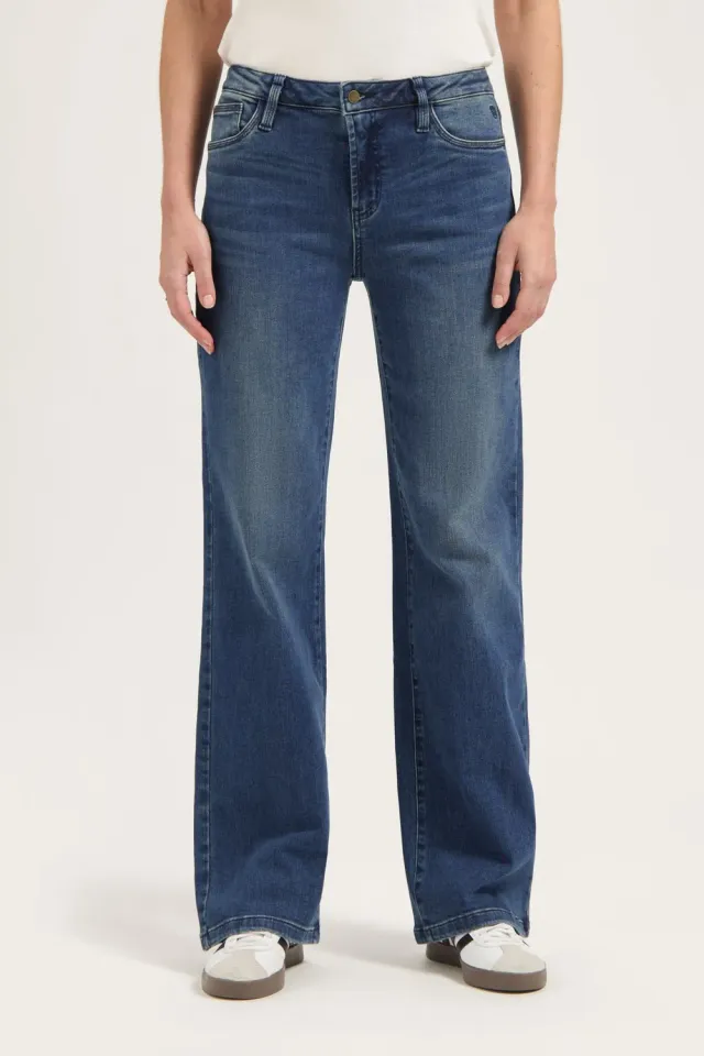 Florez Sophie Straight jeans Sky Blue mid waist