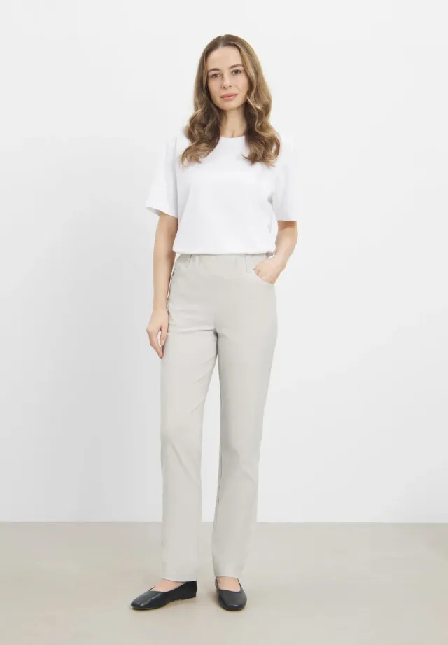 Laurie Kelly Regular ML broek grey sand stretch