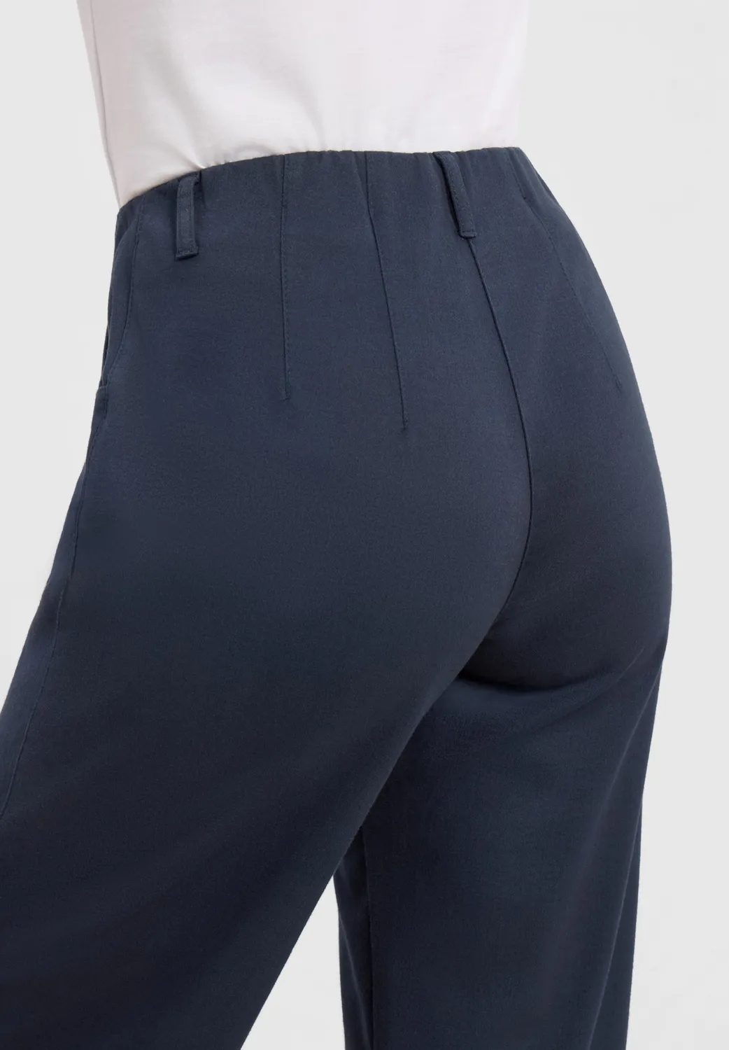 Laurie Donna 101315 Loose broek navy geborsteld