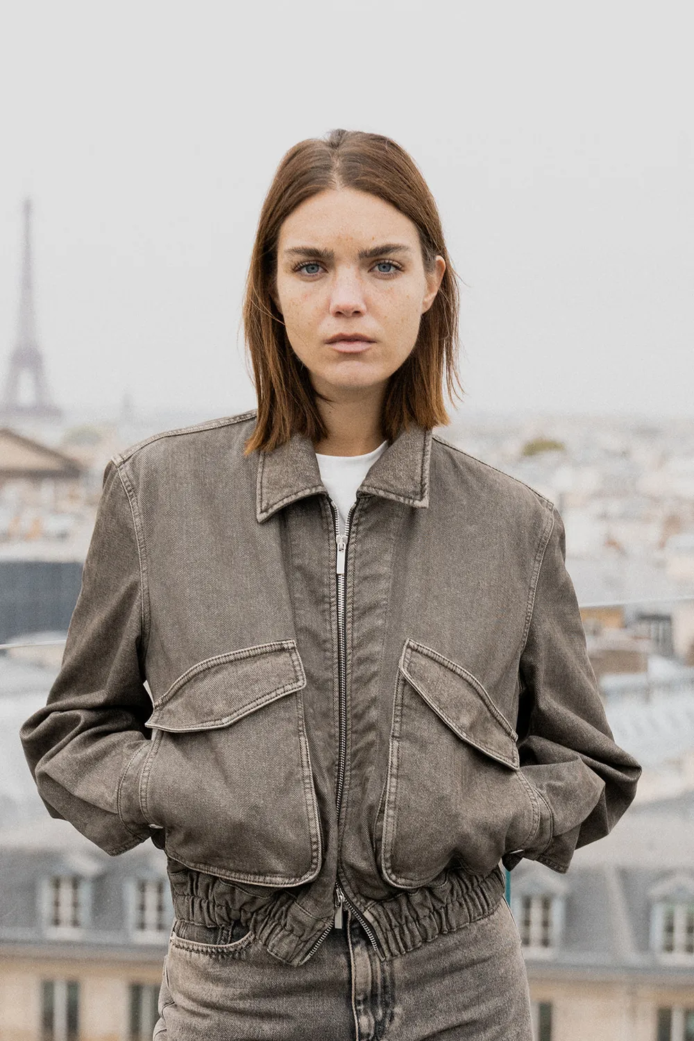 Nine In The Morning Janet damesbomber Visone denim