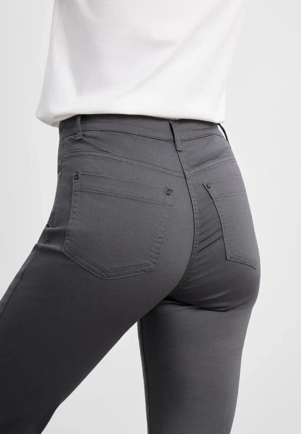 Laurie Charlotte Regular ML broek anthracite stretch