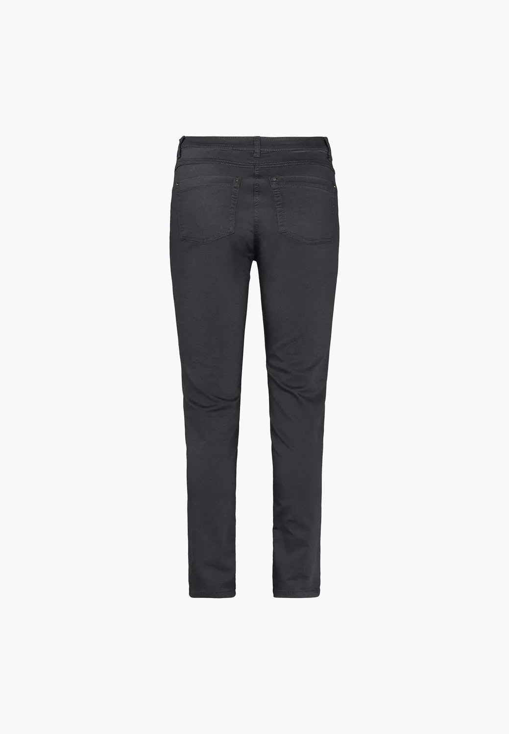 Laurie Laura Slim broek antraciet katoen ML