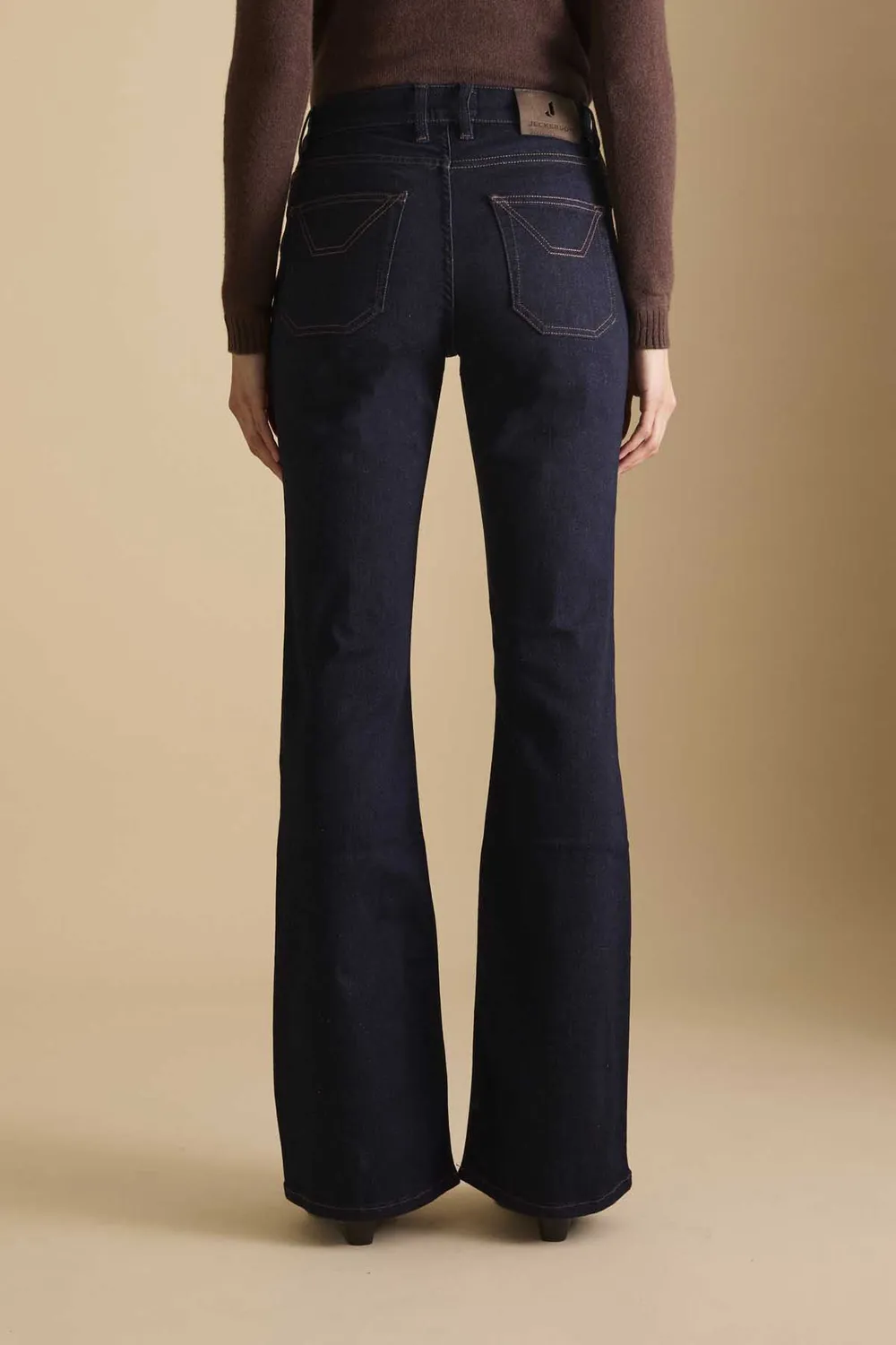 Jeckerson Jennifer flared jeans donkerblauw stretch