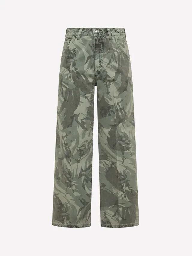 Nine In The Morning Workover chino jongens camouflage katoen