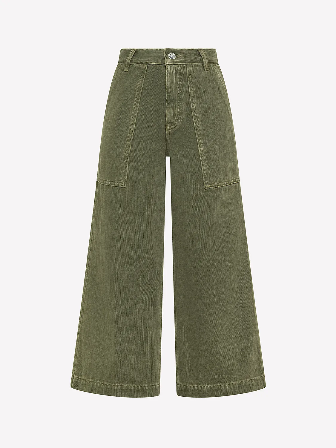 Nine In The Morning Amy meisjes jeans fatigue katoen mauve
