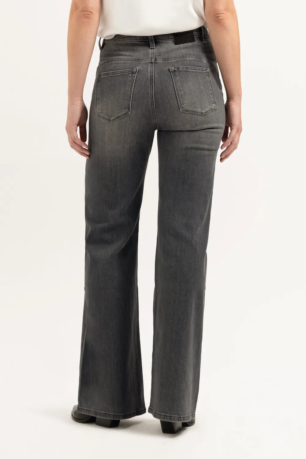 Florez Ana Flared jeans Irish Grey palazzo wijd