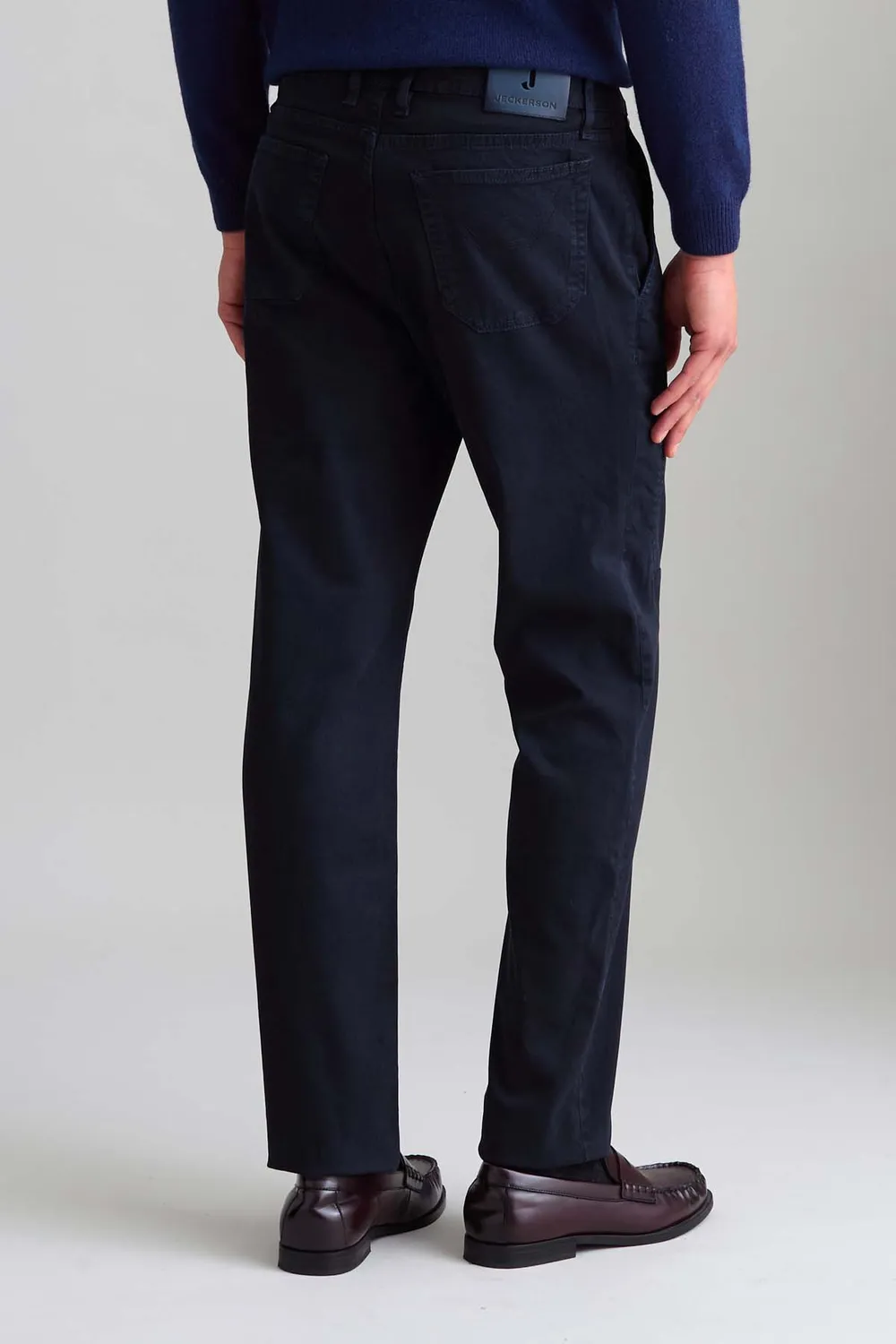 Jeckerson Jevon slim fit chino donkerblauw gabardine