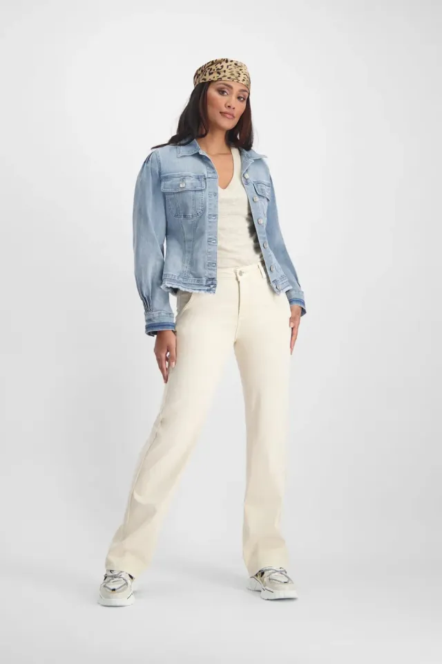 Florez Rowie Straight jeans Cream straight fit
