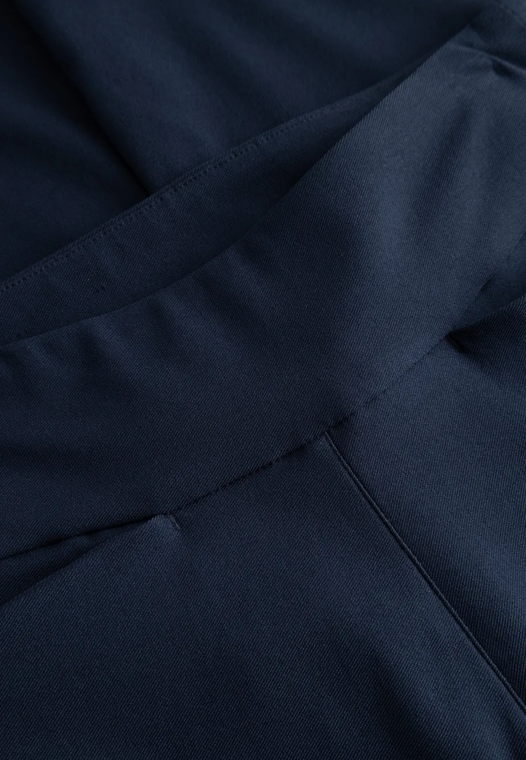 Laurie Thea Straight SL broek navy hoge taille