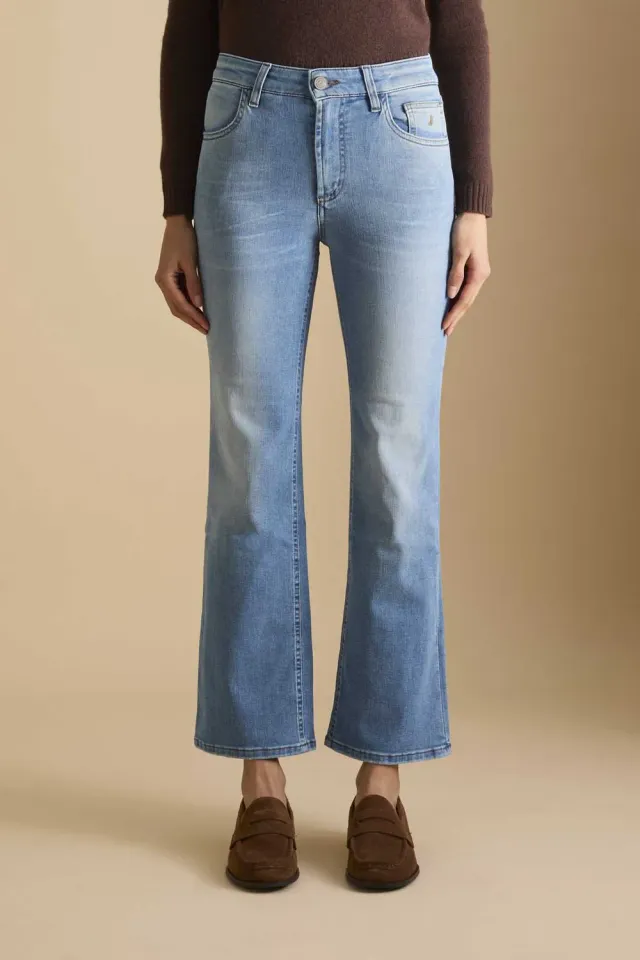 Jeckerson Janelle flared jeans lichtblauw dames