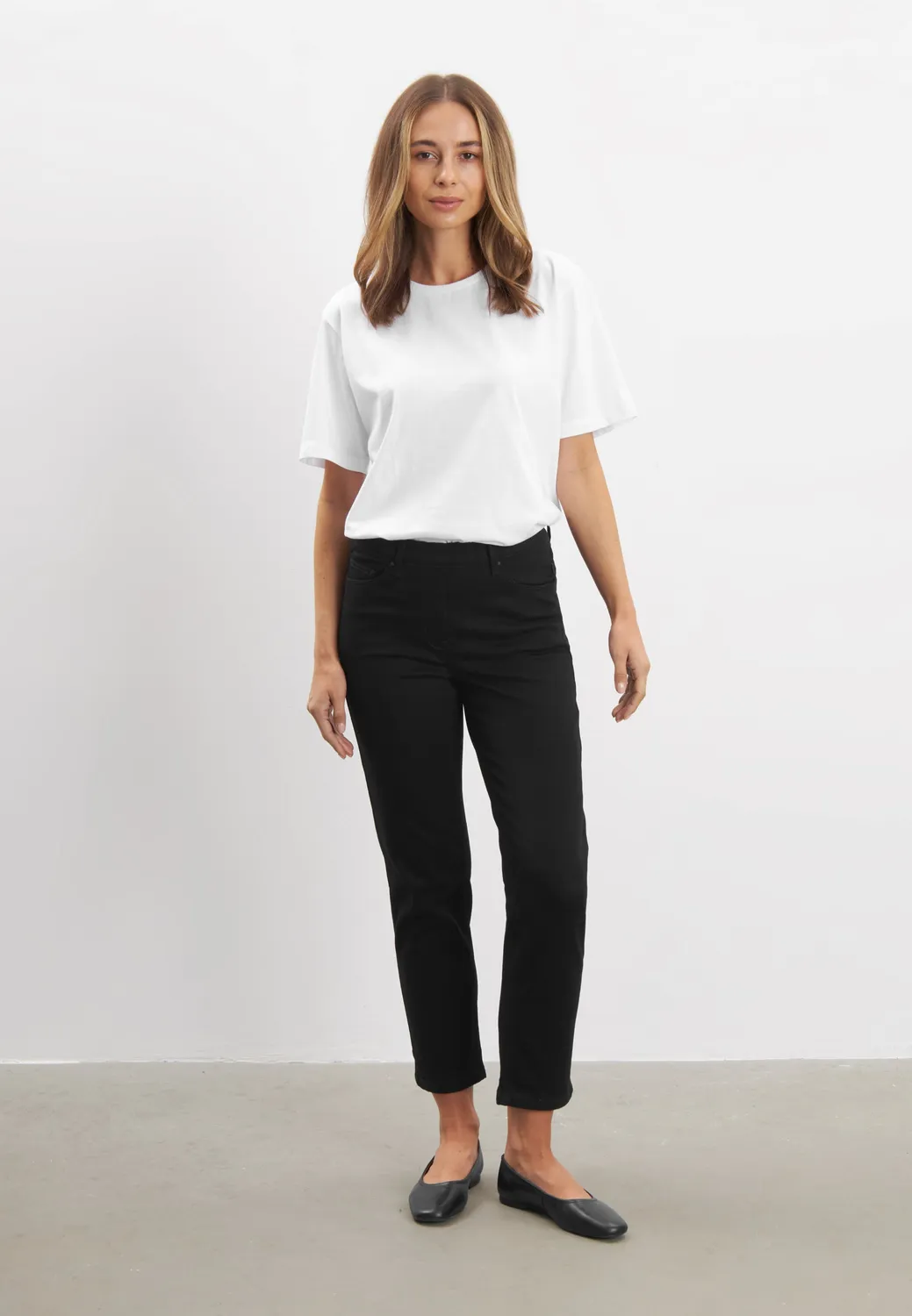 Laurie Hannah Regular XSL jeans black denim extra kort