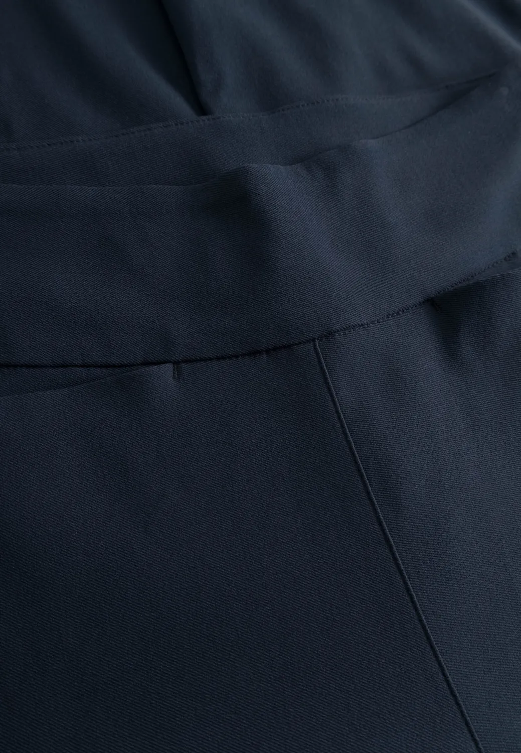 Laurie Thea Straight ML broek navy hoge taille